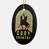 Cody Country Wyoming Keramisch Ornament (Links)