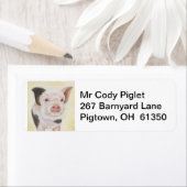 Cody het retouradreslabel voor biggen etiket (Insitu)