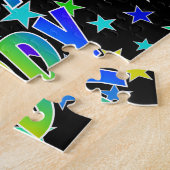 "CODY" Voornaam, geun "HAPPY BIRTHDAY" Legpuzzel (Zijkant)