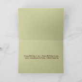 'Cody' Wenskaart Happy Late Birthday! Kaart (Binnen)