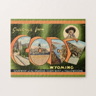 Cody Wyoming 11x14 ansichtkaart Legpuzzel