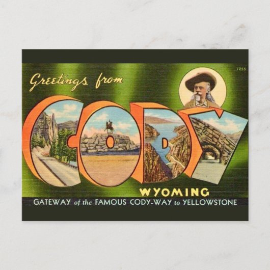 Cody Wyoming Ansichtkaart Briefkaart (Voorkant)