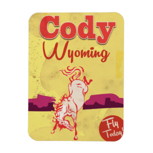 Cody Wyoming vintage reisposter Magneet