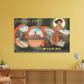 Cody, WyomingLarge Letter ScenesCody, WY Canvas Afdruk (Insitu (Woonkamer))