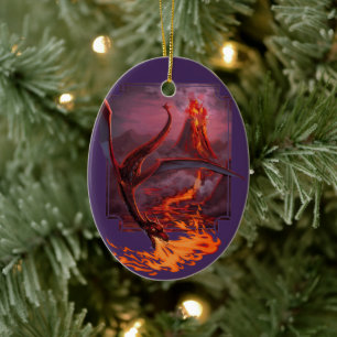Cody's Lava Dragon Keramisch Ornament