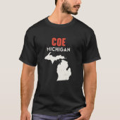Coe Michigan Verenigde Staten Reizen Michigan T-shirt (Voorkant)