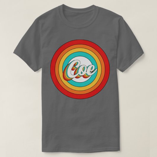 Coe Naam Shirt  Coe Cirkel (Design voorkant)