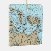 Coecles Harbour Nautical Christmas Keramisch Ornament (Rechts)