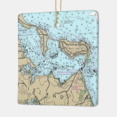 Coecles Harbour Nautical Christmas Keramisch Ornament (Links)