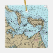 Coecles Harbour Nautical Christmas Keramisch Ornament (Voorkant)