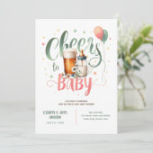 COED Baby Brouwende Bieren Flessen Proost Wilde Bl Kaart (Staand voorkant)