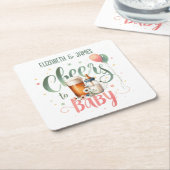 COED Baby Brouwt Bieren Flessen Proost op Baby Kartonnen Onderzetters (Schuin)