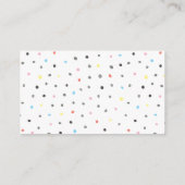 Coed Baby shower Diaper Raffle Enclosure Card Informatiekaartje (Achterkant)