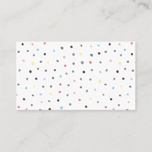 Coed Baby shower Diaper Raffle Enclosure Card Informatiekaartje (Achterkant)