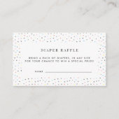 Coed Baby shower Diaper Raffle Enclosure Card Informatiekaartje (Voorkant)