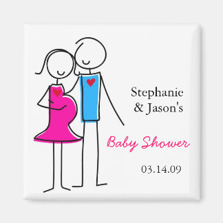 Coed Baby shower magneet gunsten