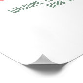 COED Beers Bottles Proost op Baby Brewing Shower Poster (Hoek)