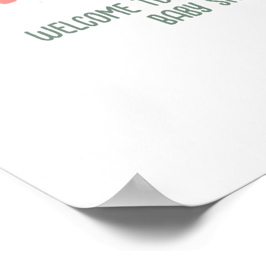 COED Beers Bottles Proost op Baby Brewing Shower Poster (Hoek)