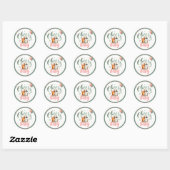 COED Cheers to Baby is Brouwen Beers Flessen Sage Ronde Sticker (Vel)