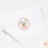 COED Proost op Baby brouwt bieren Flessen Salie Ronde Sticker (Envelop)