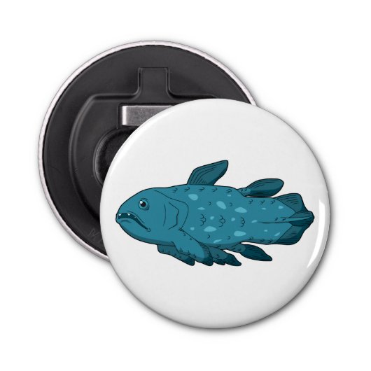 Coelacanth Button Flesopener (Voorkant)