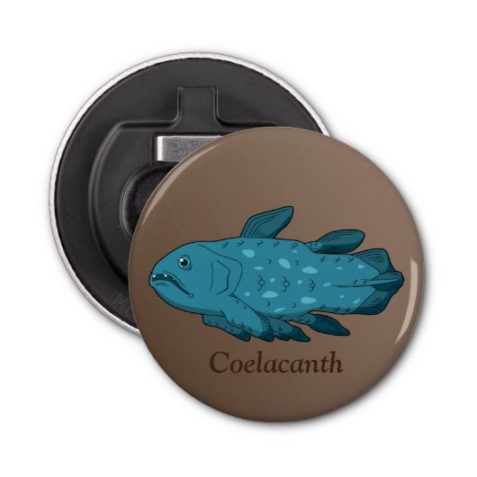 Coelacanth Button Flesopener (Voorkant)