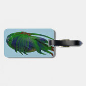 Coelacanth Fossil replica Bagagelabel (Achterkant horizontaal)