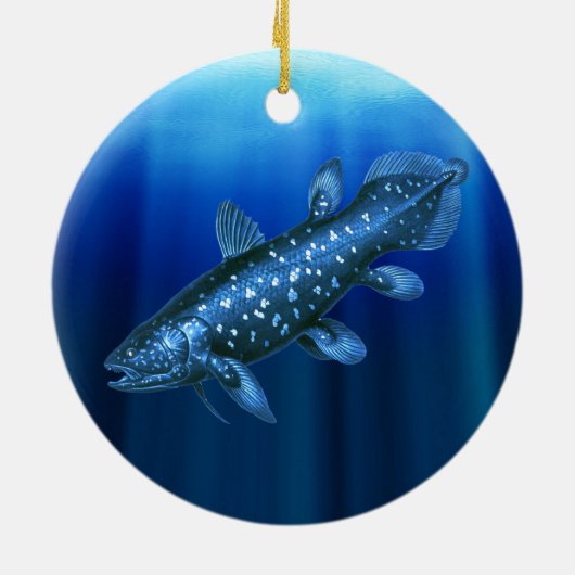 Coelacanth Keramisch Ornament (Achterkant)