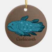 Coelacanth - Oude vis Keramisch Ornament (Voorkant)
