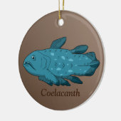 Coelacanth - Oude vis Keramisch Ornament (Links)