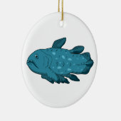 Coelacanth - Oude vis Keramisch Ornament (Rechts)