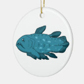 Coelacanth - Oude vis Keramisch Ornament (Links)