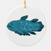 Coelacanth - Oude vis Keramisch Ornament (Achterkant)