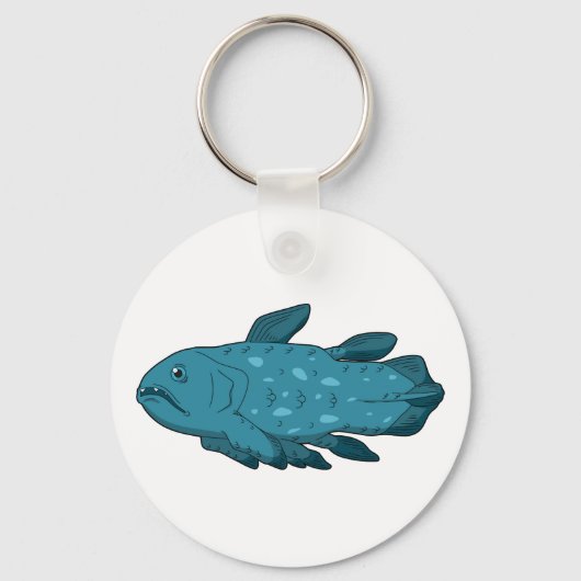Coelacanth - Oude vis Sleutelhanger (Voorkant)