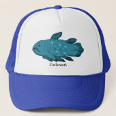 Coelacanth - Oude Viskunstwerk Trucker Pet (Voorkant)