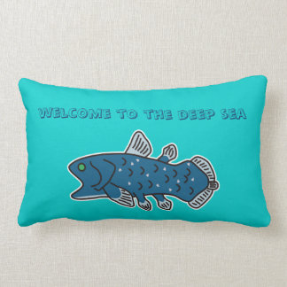 Coelacanth Pillow "WELKOM TO THE DEEP ZEE" Kussen