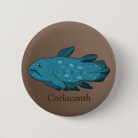 Coelacanth Ronde Button 5,7 Cm (Voorkant)