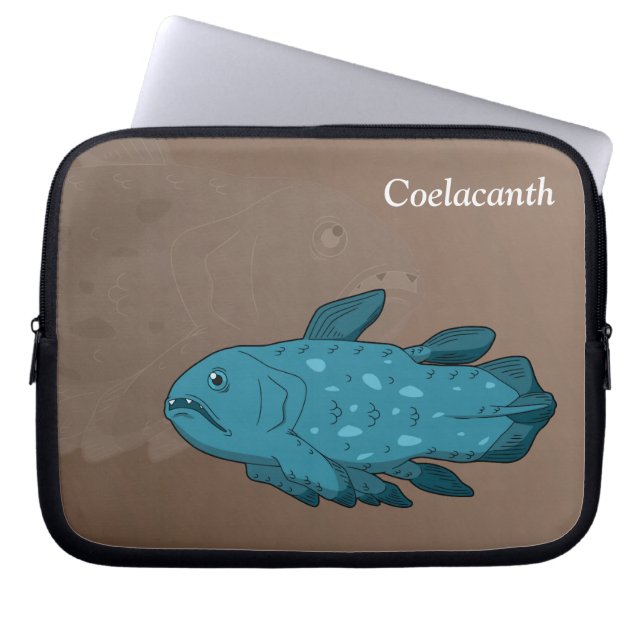 Coelacanth- The Living Fossil Laptop Sleeve (Voorkant)