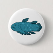 Coelacanth- The Living Fossil Ronde Button 5,7 Cm (Voorkant)