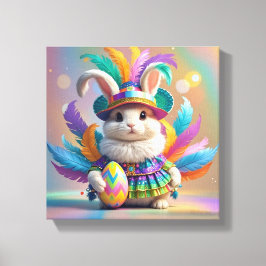 Coelho carnavalesco  canvas afdruk