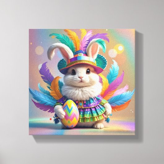 Coelho carnavalesco canvas afdruk (Voorkant)