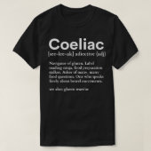 Coeliac-definitie Coeliac-woordenboek Coeliac Quot T-shirt (Design voorkant)