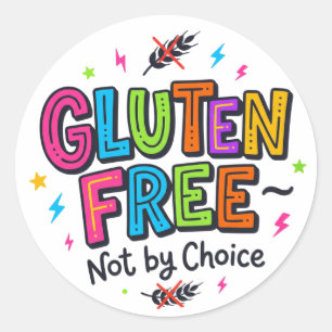 Coeliakie Bewustzijn Gluten Vrij Niet Uit Eigen Ke Ronde Sticker