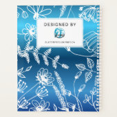 Coeliakie Maandblad - Blauwe Metallic Planner (Achterkant)