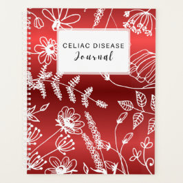 Coeliakie Maandblad - Rood Metaalachtig Planner