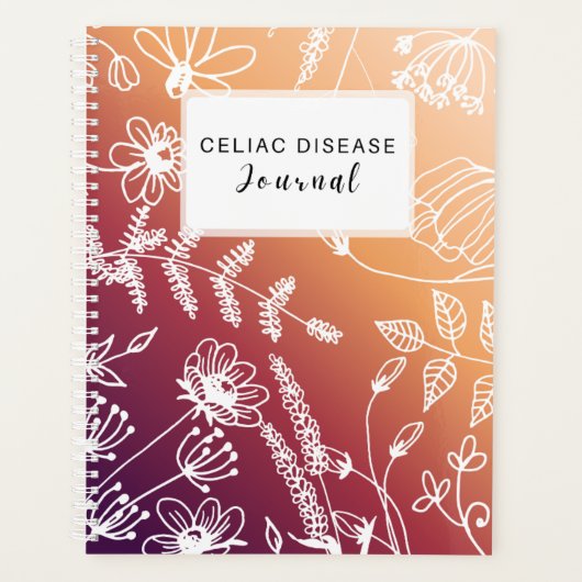 Coeliakie Maandblad - Zonsondergang Paars Planner (Voorkant)