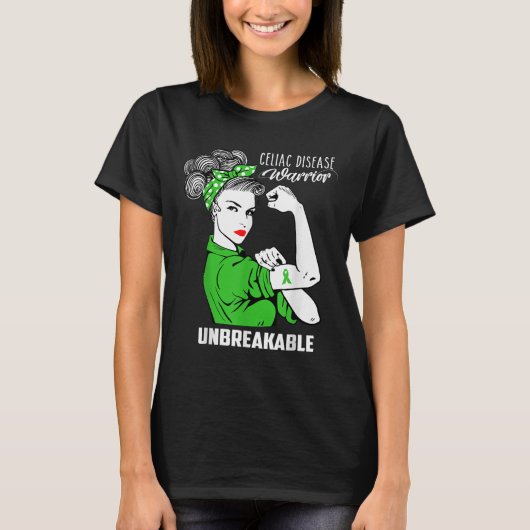 Coeliakie Warrior Onbreekbaar Shirt Bewustzijn (Voorkant)