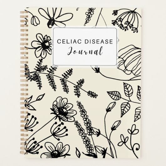 Coeliakie Ziekte Maandblad - Zachte Geel Planner (Voorkant)