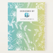 Coeliakie Ziekte Maandelijkse Journal - Blauw Groe Planner (Achterkant)