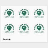 Coeliakie zuigt ronde sticker (Vel)